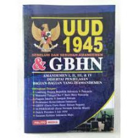 Image of UUD 1945 sebelum dan sesudah amandemen & GBHN